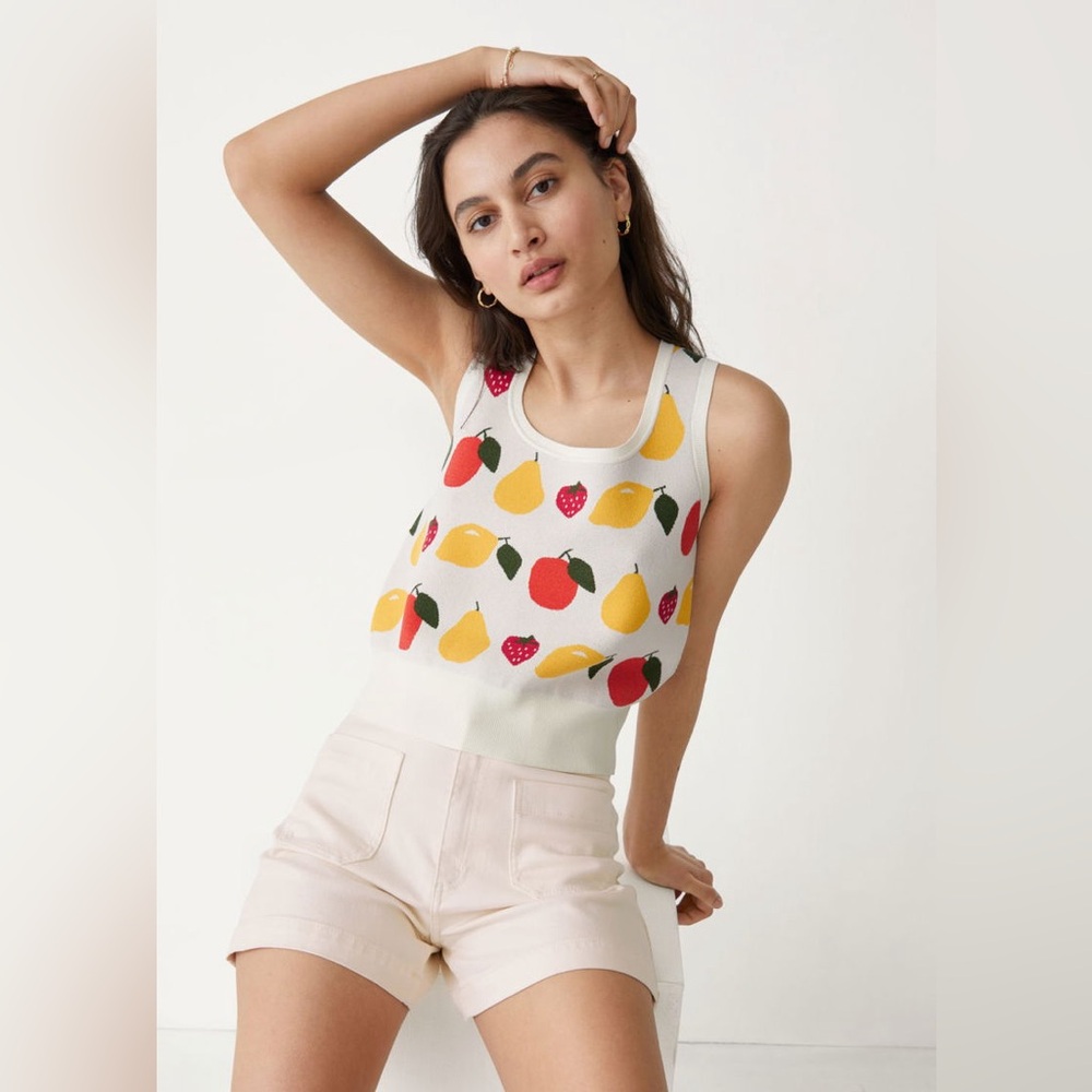 & Other Stories fruit knit top